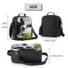 PrelerDIY Cow Lunch Box - Insulated Lunch Box for Kids Funny 3D Design with Side Pocket & Shoulder Strap Lunch Bag, Perfect for School/Camping/Hiking/Picnic/Beach/Travel view 2
