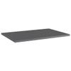 vidaXL High Gloss Gray Bookshelf Boards - 4 Pack, 23.6"x15.7"x0.6", Easy to Install, Durable Engineered Wood Panels, Modern Style Replacement Boards view 4