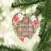 Designsify Christmas Tree Decoration, 33rd Anniversary 33 Years As Mr & Mrs 2021, Heart Ornament B, Gifts for Birthday Valentines Mom Mothers Fathers Day Party, to Men Women Him Her Friend Mom view 2