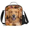 PrelerDIY Golden Retriever Lunch Box - Insulated Lunch Box for Kids Funny 3D Design with Side Pocket & Shoulder Strap Lunch Bag, Perfect for School/Camping/Hiking/Picnic/Beach/Travel view 1