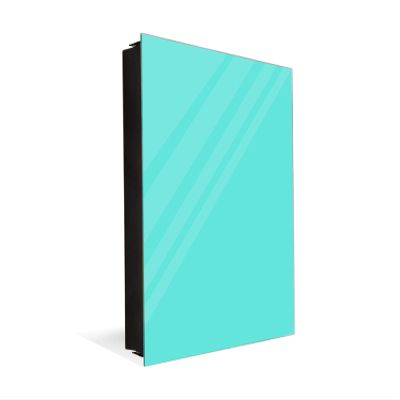 Concept Crystal Key Cabinet Storage Box with Frameless Glass White Board K18B Series of Colors