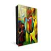 Concept Crystal Key Cabinet Storage Box with Frameless Glass White Board K15 Chic World: Cubist Tulip view 1