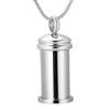TIANZXS Keepsakes Urns for Pet/Human Ashes Cremation Jewelry Pendant Necklace Unique Bottle Design Funeral Casket Container Silver view 1