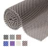 Shelf Liner Drawer Liner Non-Slip Mat Shelves Liners 12" X6.5 Grid Pattern PVC Non-Adhesive Grip Liner Anti-Slip Mat for Kitchen Cabinets Wire Shelving Pantry Dresser Refrigerator (Brown) view 1