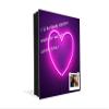 Concept Crystal Key Cabinet Storage Box with Frameless Glass White Board K15 Chic World: Led Heart view 4