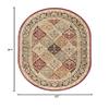 5x7 Oval Indoor Area Rug for Living Room, Dining Room, Bedroom, Entryway | Alfombras para Salas | Traditional, Oriental | Red 5'3'' x 7'3'' Oval view 2