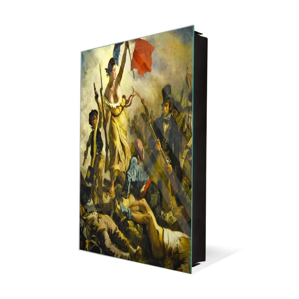 Concept Crystal Key Cabinet Storage Box with Frameless Glass White Board K15 Chic World: French Revolution