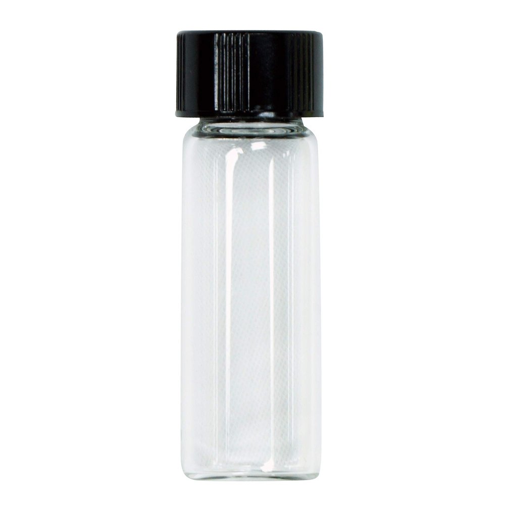 Gold Prospecting Small Glass 1 oz. Flakes and Flour Storage Vial with Lid