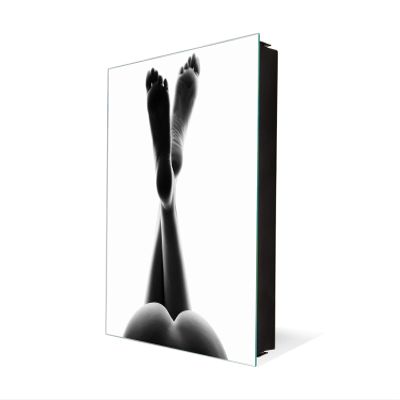 Concept Crystal Key Cabinet Storage Box with Frameless Glass White Board K15 Chic World: Legs Above