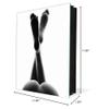Concept Crystal Key Cabinet Storage Box with Frameless Glass White Board K15 Chic World: Legs Above view 3