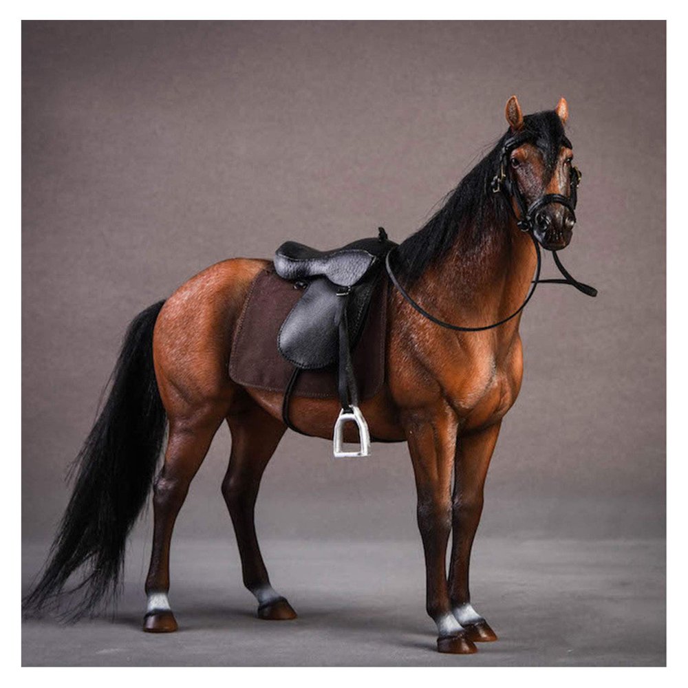 JFF Horses Collection Horse Figurine Decoration Decor Collectible,Simulation Horse Model Home Furnishings,D