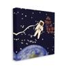 Stupell Industries The View from Up Here Phrase Outer Space Astronaut view 1