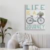 Stupell Industries Life's A Journey Blue Bicycle Flower Basket view 2