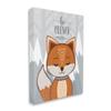 Stupell Industries Be Clever Phrase Cute Fox Mountain Forest view 1