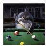Stupell Industries Pool Shark Funny Marine Animal Bar, Designed by Lucia Heffernan Canvas Wall Art, 30 x 30, Black view 1