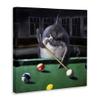 Stupell Industries Pool Shark Funny Marine Animal Bar, Designed by Lucia Heffernan Canvas Wall Art, 30 x 30, Black view 2
