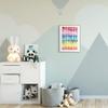 Stupell Industries Geometric Watercolor Rainbow Tiles Over White view 2