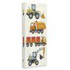 Stupell Industries Construction Vehicles Playful Bulldozer Dump Truck, Designed by Kim Allen Canvas Wall Art, 17 x 40, Grey view 3