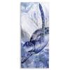 Stupell Industries Stylized Blue Sea Turtle Swimming in Ocean, Designed by Stellar Design Studio Canvas Wall Art, 20 x 48, Off- White view 1