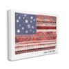 Stupell Industries Home Sweet Home Phrase Lace Pattern American Flag view 1