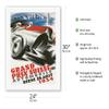 1934 Swiss Grand Prix - Bern Switzerland - Vintage Car Racing Poster - Fine Art Rolled Canvas Print 20in x 26in view 2