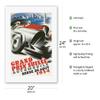 1934 Swiss Grand Prix - Bern Switzerland - Vintage Car Racing Poster - Fine Art Rolled Canvas Print 16in x 20in view 2