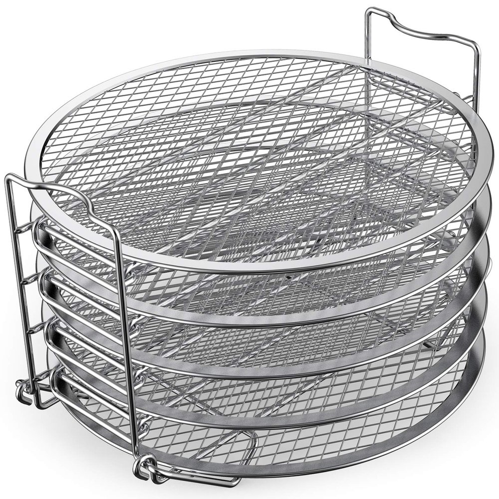 SICHEER Dehydrator Rack Stainless Steel Stand Accessories Compatible with Ninja Foodi Pressure Cooker and Air Fryer 6.5Quart