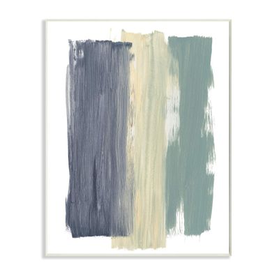 Stupell Industries Abstract Vertical Paint Strokes Blue Yellow Green