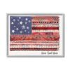 Stupell Industries Home Sweet Home Phrase Lace Pattern American Flag view 1