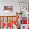 Stupell Industries Home Sweet Home Phrase Lace Pattern American Flag view 2