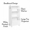 RiverRidge Kids Bookshelf with Veggie Storage Bin and 2 Open Shelves - Kids Storage Organizer, Toy Shelf & Book Shelf with Deep Veggie Bin and Top Toy Display Area view 3