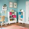 RiverRidge Kids Bookshelf with Veggie Storage Bin and 2 Open Shelves - Kids Storage Organizer, Toy Shelf & Book Shelf with Deep Veggie Bin and Top Toy Display Area view 4
