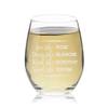 Veracco Live Like Rose Dress Like Blanche Think Like Dorothy Speak Like Sophia - Stemless Wine Glass - Funny Birthday Gift For Someone Who Loves Drinking Bachelor Party Favors (Clear, Glass) view 2