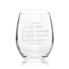 Veracco Live Like Rose Dress Like Blanche Think Like Dorothy Speak Like Sophia - Stemless Wine Glass - Funny Birthday Gift For Someone Who Loves Drinking Bachelor Party Favors (Clear, Glass) view 3