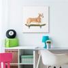 Stupell Industries Playful Corgi Pet Dog on Green Skateboard view 2