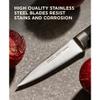 Chicago Cutlery Insignia Triple Rivet Poly (18-PC) Kitchen Knife Block Set With Wooden Block & Built-In Sharpener, Black Ergonomic Handles and Sharp Stainless Steel Professional Chef Knife Set view 4