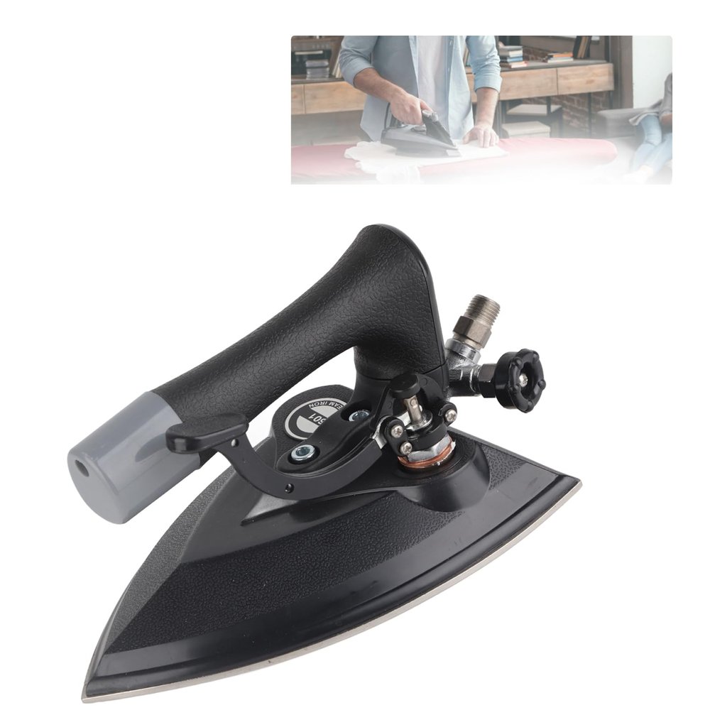 Iron With Steam Generator,Full Press Industrial Steam Ironing Press Complete Dry Cleaning Shop Clothing Factory Dedicated Boiler Iron, Non Stick Ceramic Soleplate