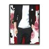 Stupell Industries Men's Casual Fashion Suit Pink Floral Pattern view 1