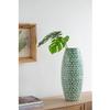 A&B Home Round Tall Capiz Vase - 8" Dia. x 20" - Green view 3