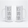 FundingCharlee Best Dad Ever Coffee Mug - Gifts for Christmas - Dad Birthday Gifts Coffee Mug - Father's Day/Mother's Day - Family Coffee Mug For Birthday Present For The Best Dad Ever Mug 11oz view 2