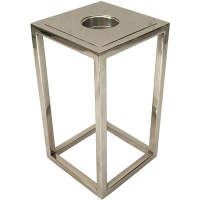 A&B Home Aluminum T-Light Holder - 4" x 4" x 8" - Silver