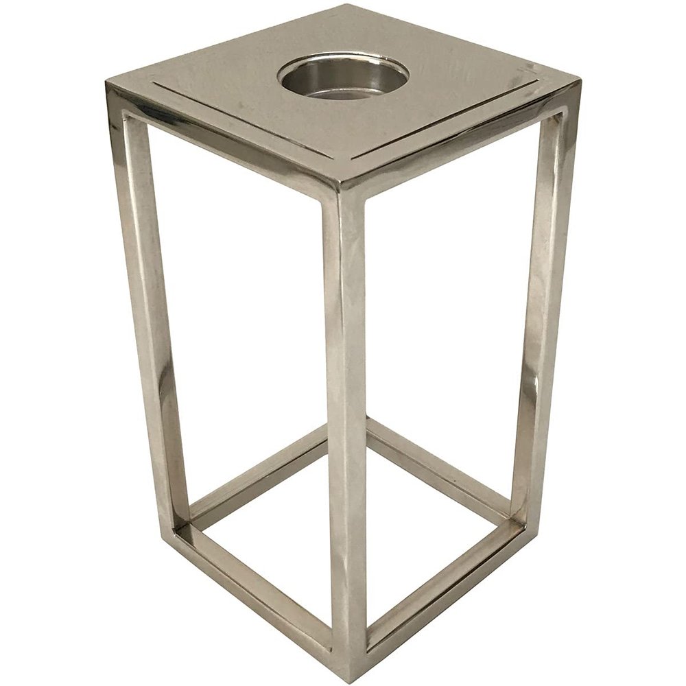 A&B Home Aluminum T-Light Holder - 4" x 4" x 8" - Silver
