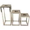 A&B Home Aluminum T-Light Holder - 4" x 4" x 8" - Silver view 2