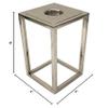 A&B Home Aluminum T-Light Holder - 4" x 4" x 8" - Silver view 3