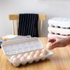 Cabilock 2pcs Egg Storage Box Refrigerator,18 Grid Deviled Egg Tray Storage Container Organizer,Stackable Plastic Holder with Lid,Space-Saving Portable Carriage Container for Refrigerator Kichen view 4