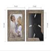 Alkerman 5x7 Picture Frames Rustic Distressed Gray Wood Pattern High Definition Glass for Table Top Display and Wall Mounting Photo FramePack of 4 view 2