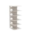 ACPOP 6-Tier Narrow Shoe Rack for Small Entryways, Space-Saving Adjustable Stackable Shelves, Free Standing Shoe Organizer for Closet, Corner, Doorway, White view 4
