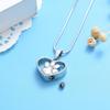 QJZM Paw in My Heart Cremation Necklace for Pet Stainless Steel Memorial Jewelry Hold Dog Cat Ashes Keepsake Pendant-Rose Gold_Necklace Box Funnel view 3