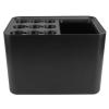 Cabilock 1pc Wall-mounted Umbrella Storage Rack Nordic Decorative Umbrella Holder Self-contained Water Collection Platform for Entryway and Home Use Black Finish view 1