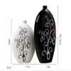 Ceramics statue Resin Black and white simple TV cabinet wine cabinet decoration decoration home living room decoration ceramic vase flower soft decoration view 2